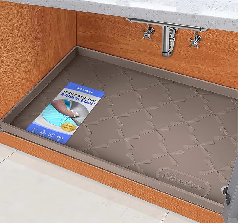40-inch waterproof silicone sink and cabinet mat