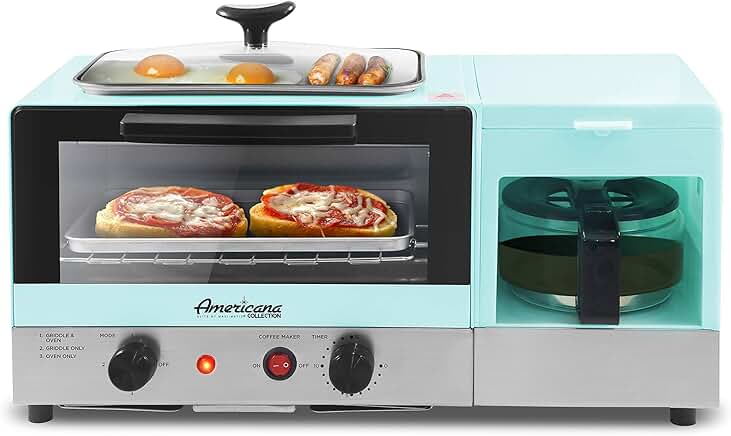 2-Slice Griddle with Lid, 3-in-1 Breakfast Station