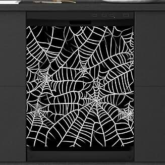 Halloween Spider Web Magnet Cover for Dishwasher and Fridge