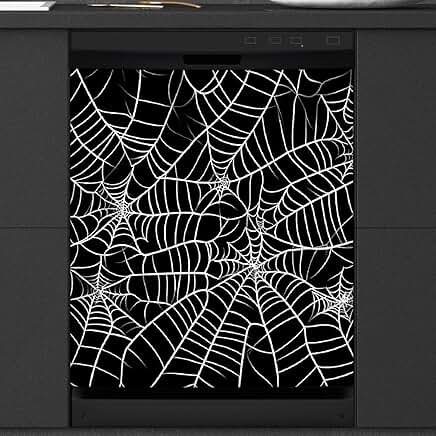 Halloween Spider Web Magnet Cover for Dishwasher and Fridge