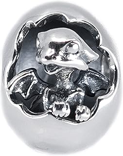 Hatching Baby Dragon Sterling Silver Charm Pendant