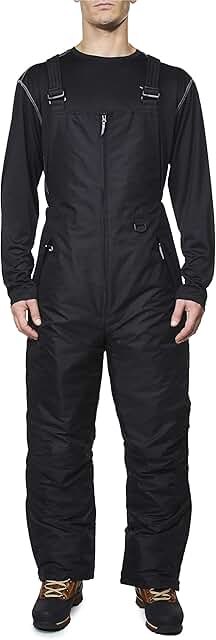 Men's Insulated Snow and Ski Bib Overalls