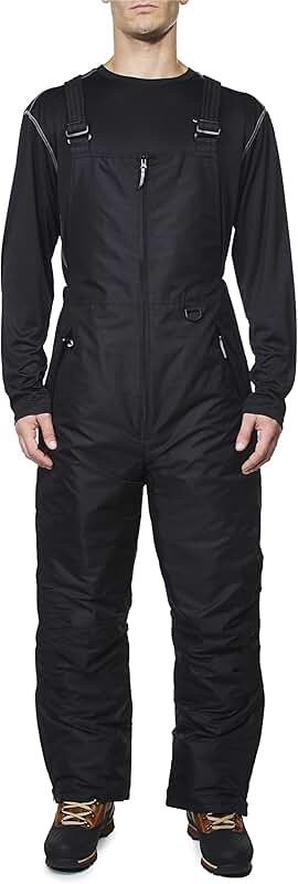 Men's Insulated Snow and Ski Bib Overalls