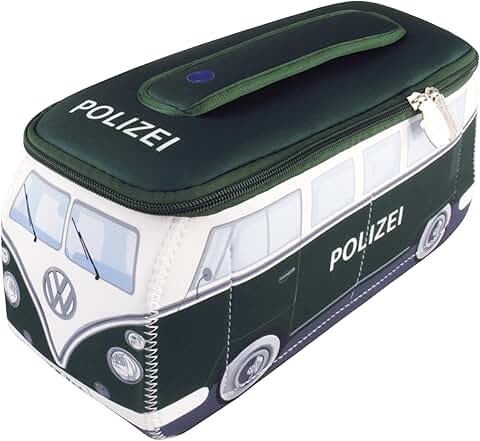 Neoprene Travel Bag with Bus Design, Green