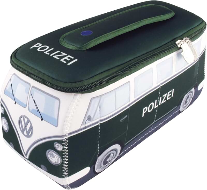 Neoprene Travel Bag with Bus Design, Green
