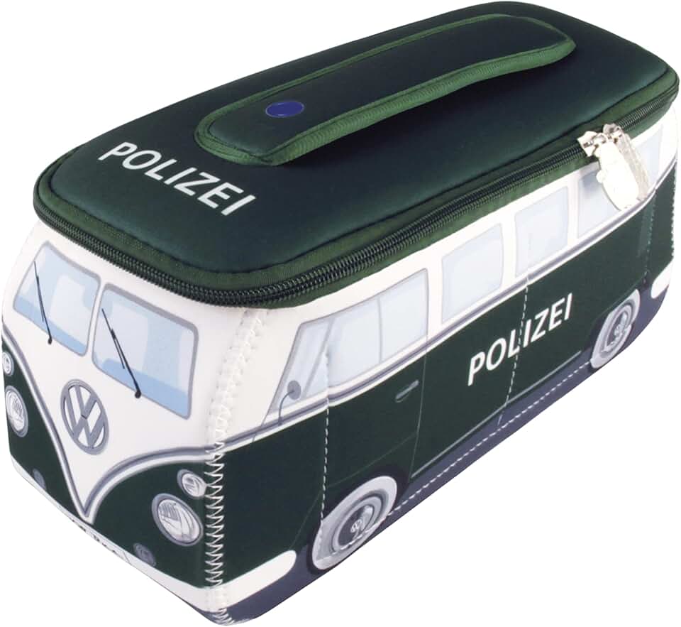 Neoprene Travel Bag with Bus Design, Green