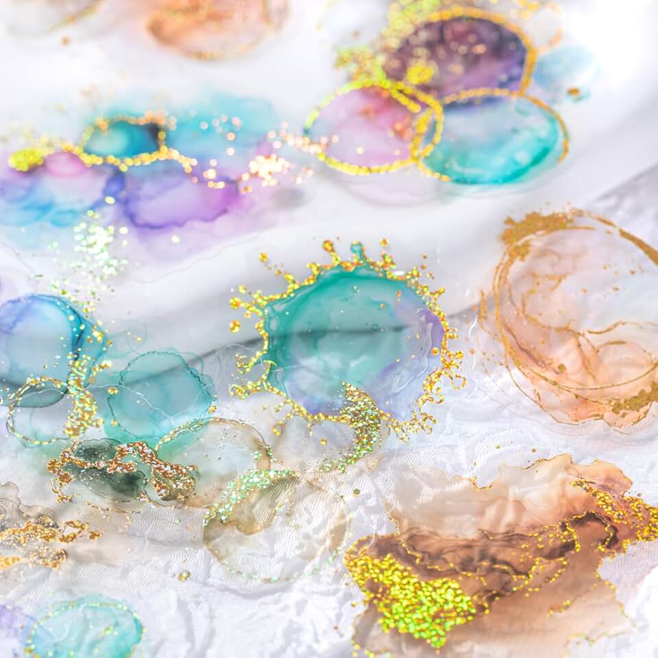 90 Vintage Watercolor Scrapbook Stickers for Crafts