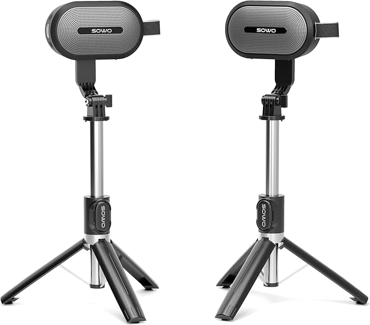 Wireless Dual Bluetooth Speakers with Adjustable Stands