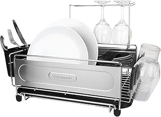 Stainless Steel Dish Drying Rack with Utensil Caddy