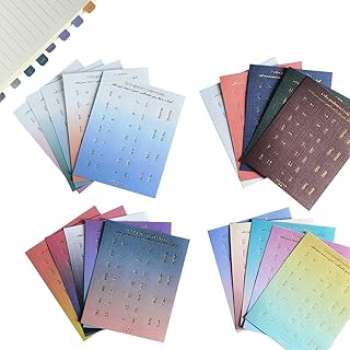 10 Sheets of Colorful Monthly Separator Tabs for Office and Study