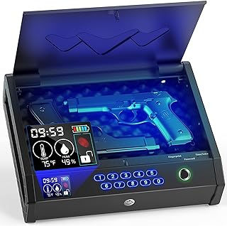 Biometric Gun Safe with LCD Display and Quick Access