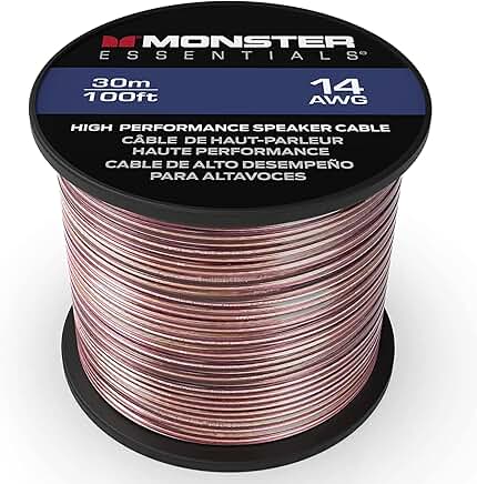 14-Gauge Copper Clad Aluminum Speaker Wire, 100 ft