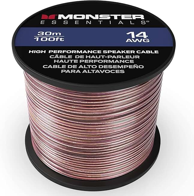 14-Gauge Copper Clad Aluminum Speaker Wire, 100 ft