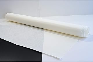 Ten Pieces of Handmade White Mulberry Paper, 24.8" x 36.6"