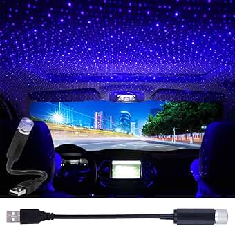 Portable LED Star Projector Night Light for Room and Car