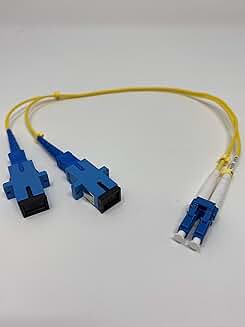 1ft Singlemode Fiber Optic Adapter Cable LC to SC