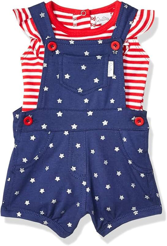Baby Girls' Star Shortall and Bodysuit Set