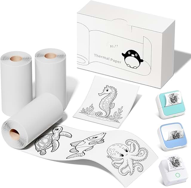 Self-Adhesive Thermal Printer Photo Paper, 57x30mm
