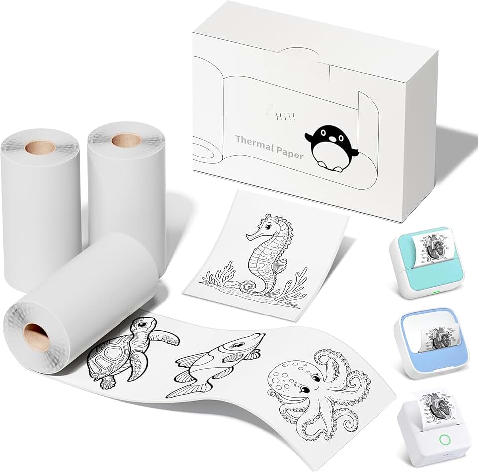 Self-Adhesive Thermal Printer Photo Paper, 57x30mm