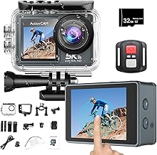 5K WiFi Action Camera with Touch Screen and Waterproof Design