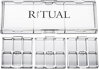 Empty 18-Well Makeup and Art Palette Bundle