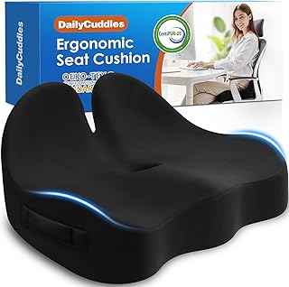 Memory Foam Office Chair Cushion for Hip and Tailbone Pain