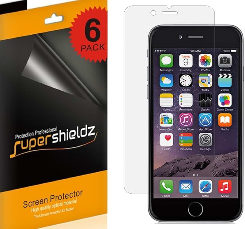 6 Pack Matte Screen Protectors for iPhone 6 Plus