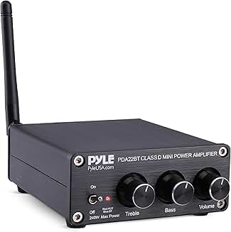 Mini 240W Wireless Stereo Amplifier with Bass and Treble