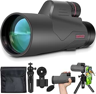 High Power 12x56 Monocular for Bird Watching and Outdoors
