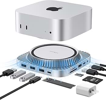 13-in-1 Mac mini Dock with HDMI, USB, SD, Audio, and Power