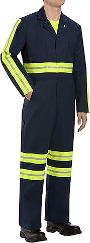 Men's Oversized Long Sleeve Coverall with Chest Pockets