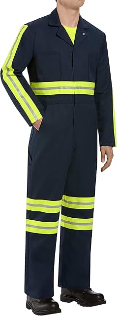 Men's Oversized Long Sleeve Coverall with Chest Pockets