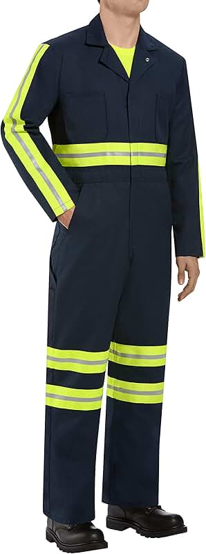 Men's Oversized Long Sleeve Coverall with Chest Pockets