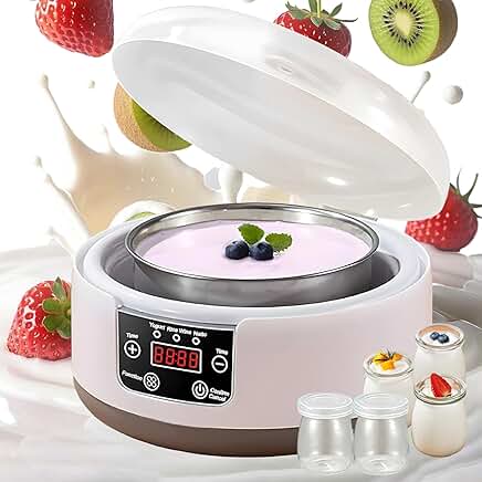 36-Hour Yogurt Maker with Adjustable Temp and LCD Display