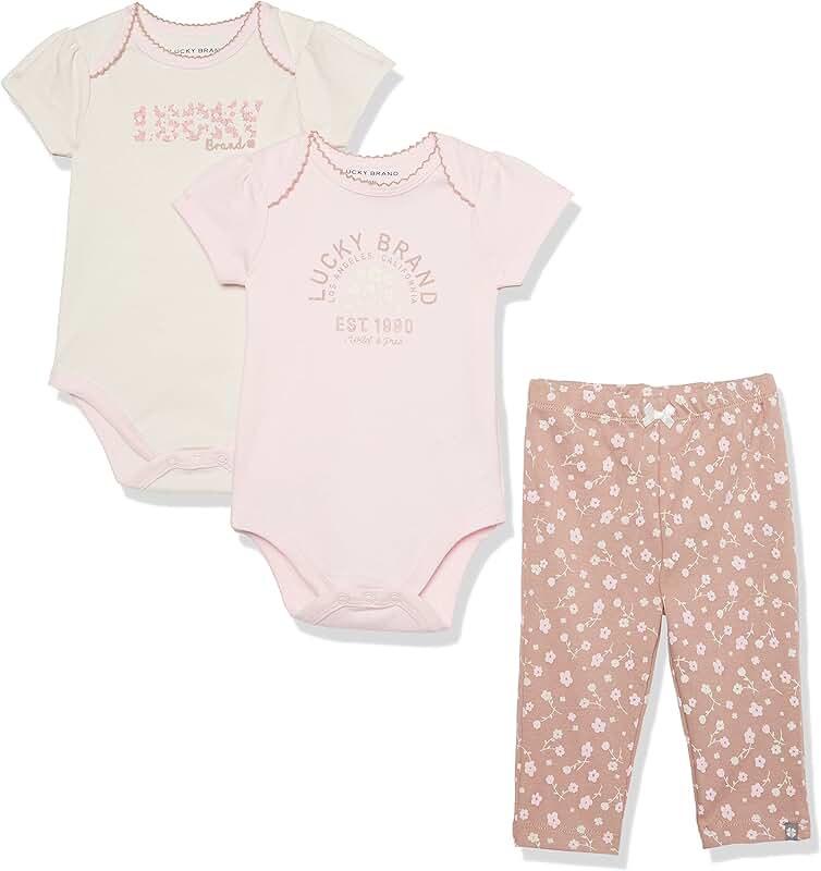 Baby Girls' Three-Piece Pant Set