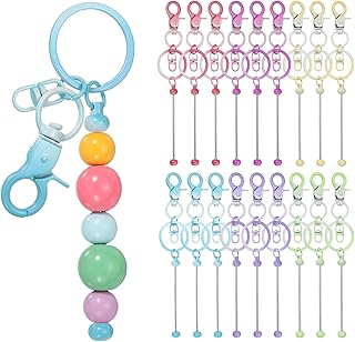 Beadable Metal Keychain Making Kit
