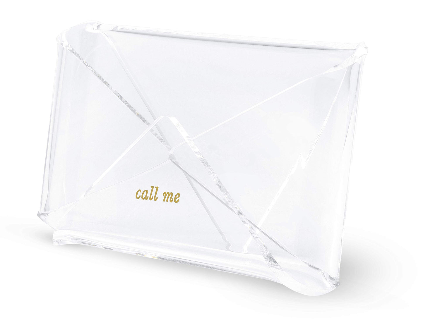 Stylish Clear Acrylic Business Card Holder for Women