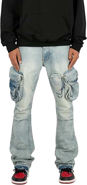 Men's Flare Denim Pants