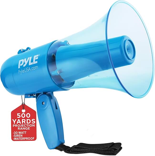 Portable 30W Megaphone with Siren and Music