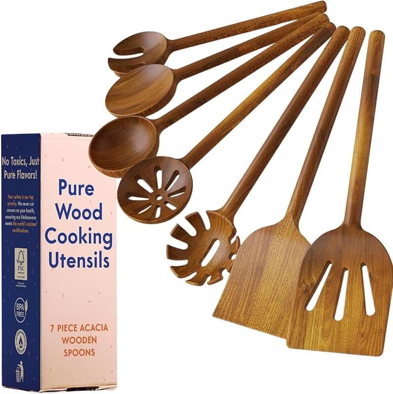 Silicone Spatula Spoon for Cooking, Heat Resistant, Nonstick