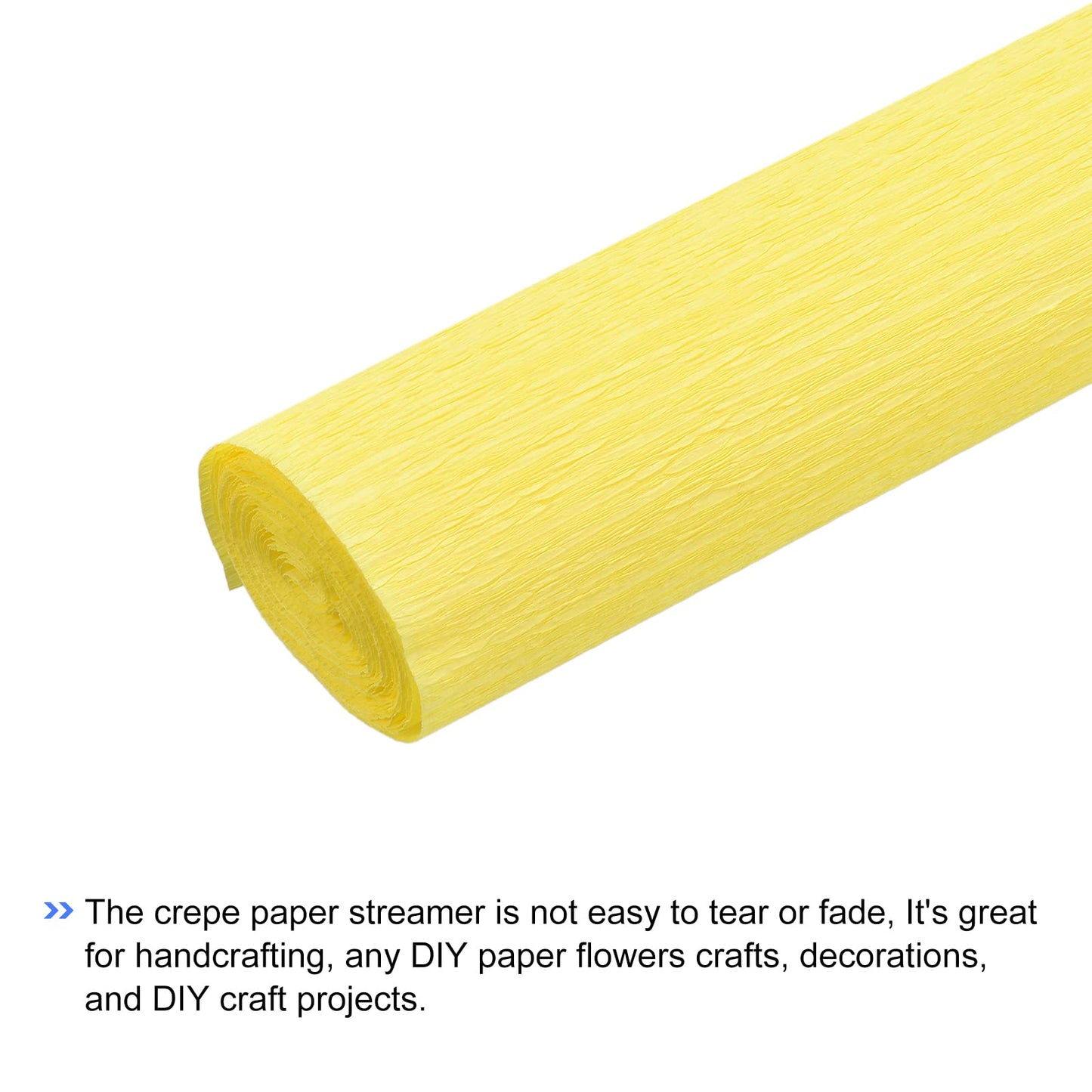 Large Dark Yellow Crepe Paper Rolls Pack of 2