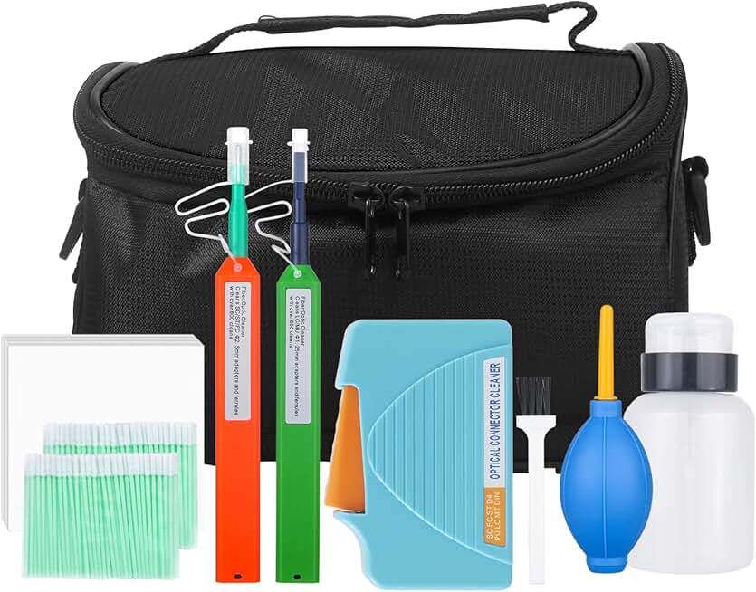 Fiber Optic Cleaning Kit with Cassette and Cleaner Pens