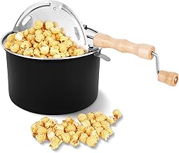 6 Quart Spinner Popcorn Popper for Stovetop