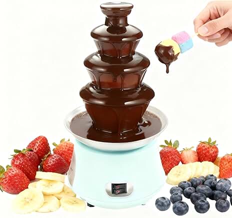 4-Tier Chocolate Fountain with Splash-Proof Design