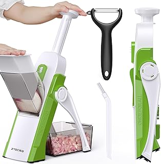 Adjustable Green Mandoline Slicer for Kitchen