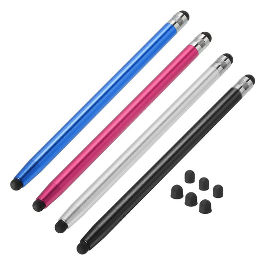 Set of 4 Touch Screen Stylus Pens with Extra Tips