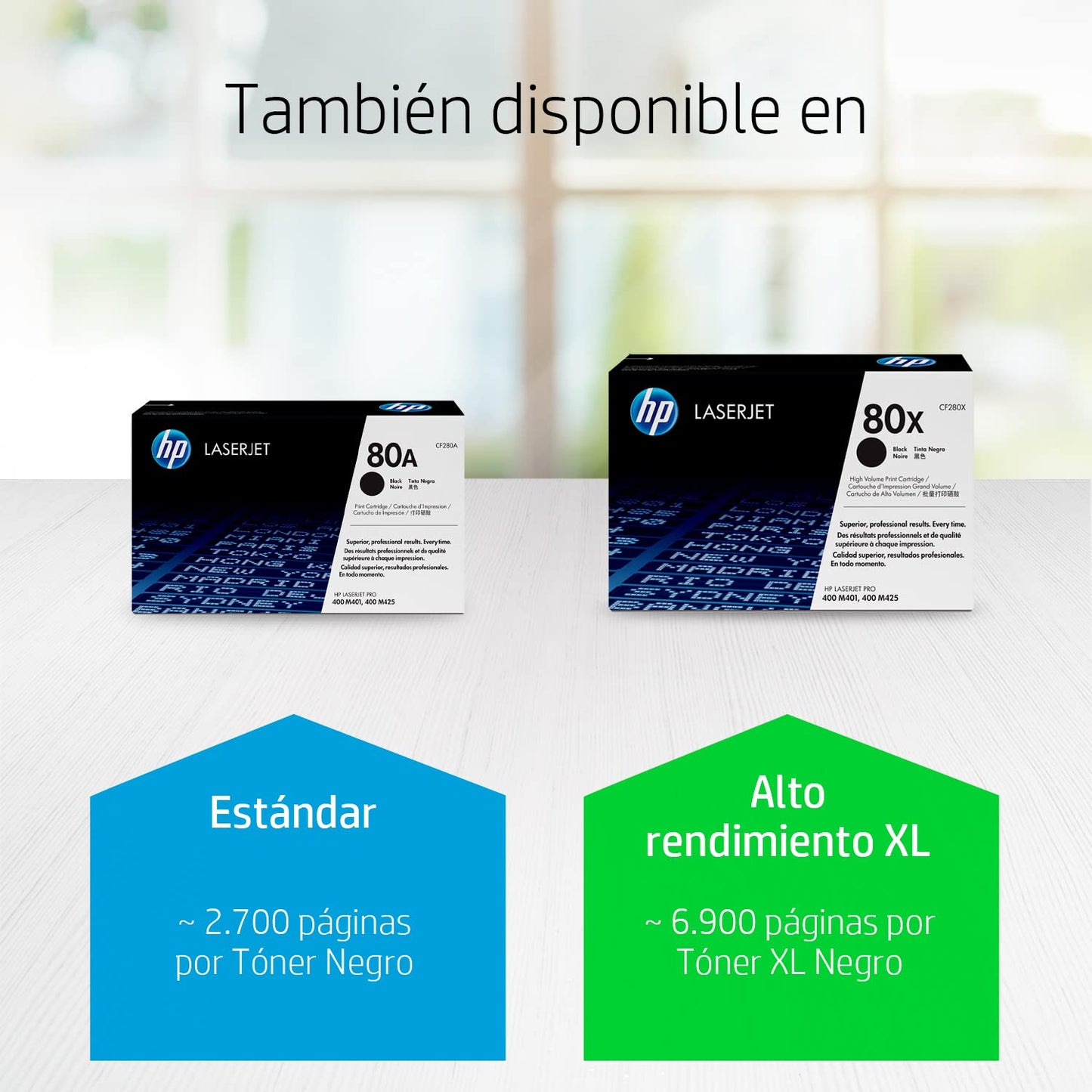 Original 80A Black Toner Cartridge | Works with LaserJet Pro 400 M401 Series, LaserJet Pro 400 MFP M425 Series | CF280A