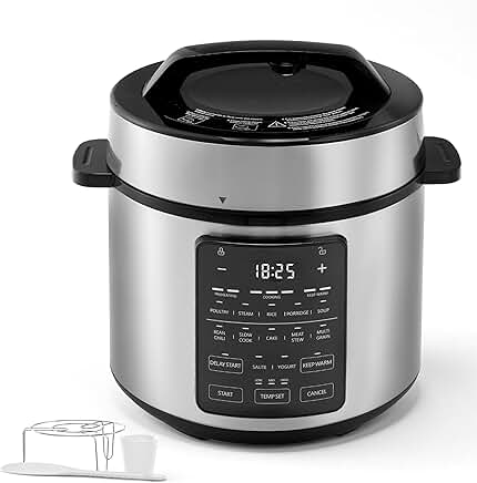 12-in-1 6QT Stainless Steel Electric Pressure Cooker