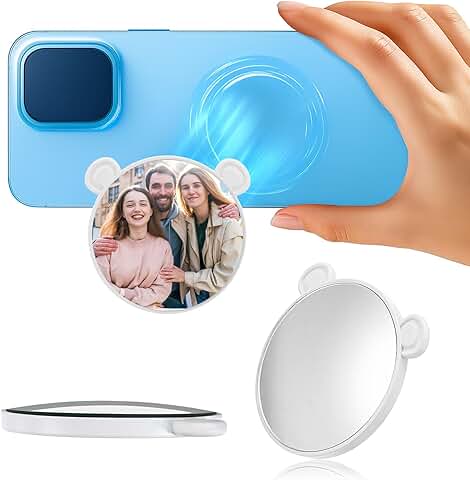 Portable Magnetic Selfie Mirror for Back Camera