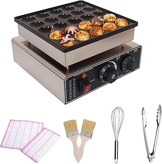 Mini Pancake Maker 110V 900W Non-Stick Waterproof